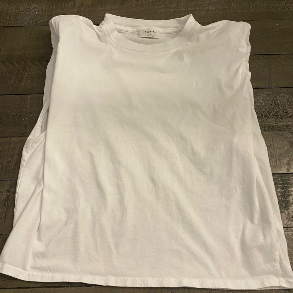 Babaton shoulder pad shirt